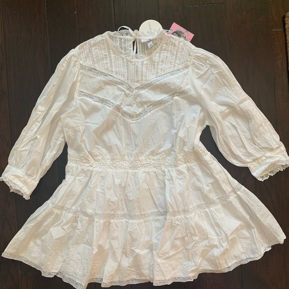 LoveShackFancy x Target Talulah White Dress
